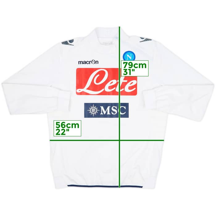2013-14 Napoli Macron 1/4 Zip Drill Top - 5/10 - (XL)