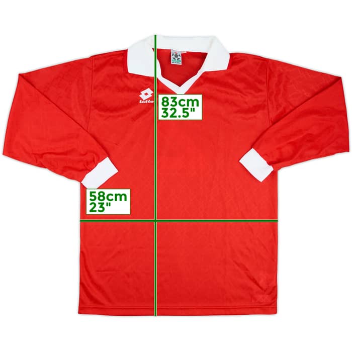 1990s Lotto Template L/S Shirt #2 - 9/10 - (XL)