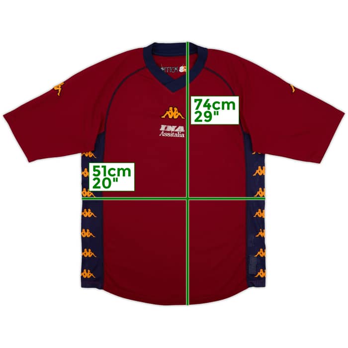 2001-02 Roma Kappa Training Shirt - 5/10 - (XL)
