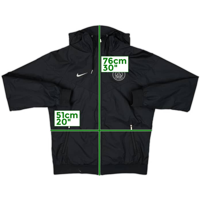 2016-17 Paris Saint-Germain Nike Hooded Rain Jacket - 9/10 - (S)