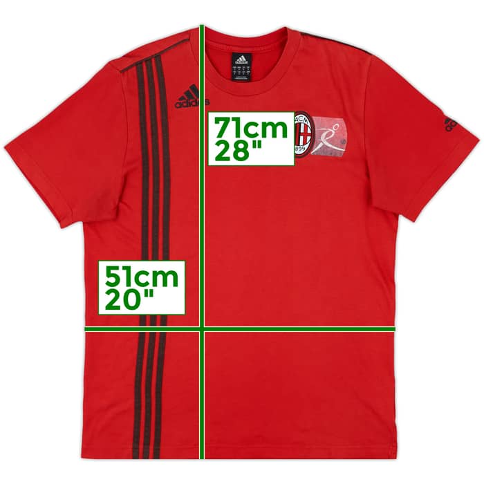 2009-10 AC Milan adidas Cotton Tee - 7/10 - (M)