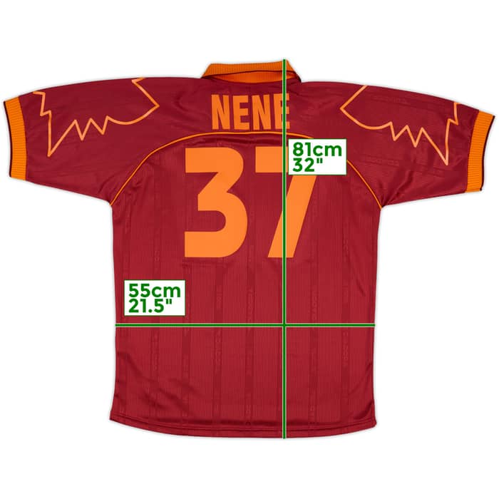 1999-00 Roma Home Shirt Nene #37 - 6/10 - (XL)