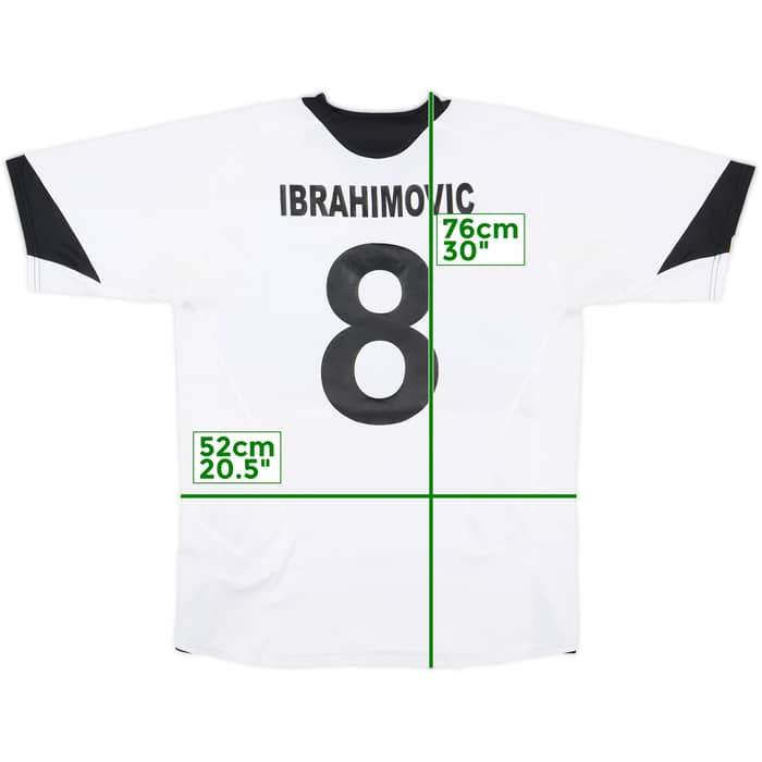 2005-06 Inter Milan Away Shirt Ibrahimovic #8 - 9/10 - (M)