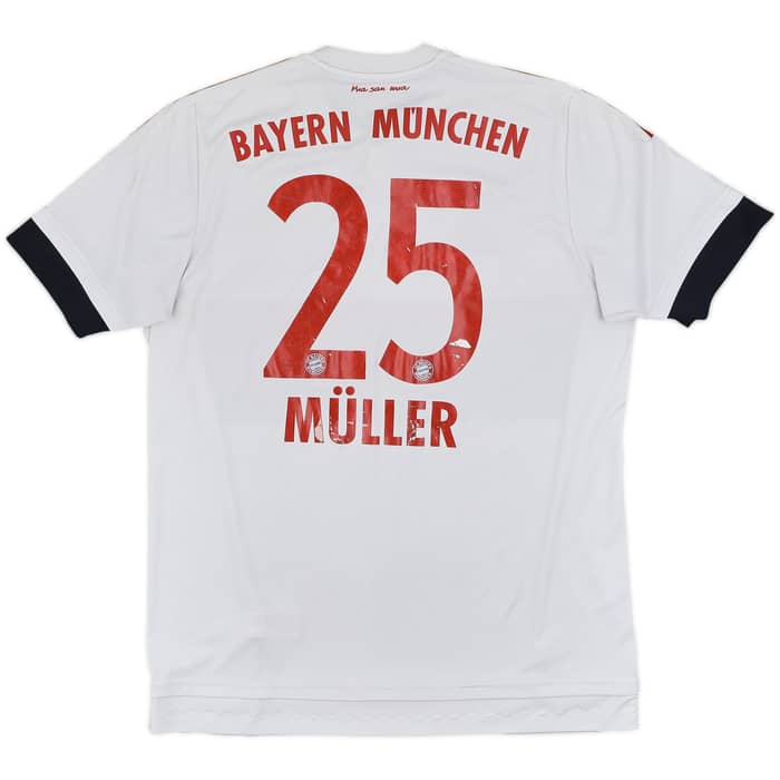 2015-16 Bayern Munich Away Shirt Muller #25 - 4/10 - (L)