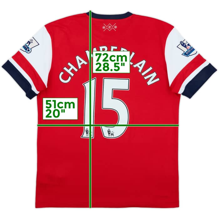 2012-14 Arsenal Home Shirt Chamberlain #15 - 6/10 - (M)
