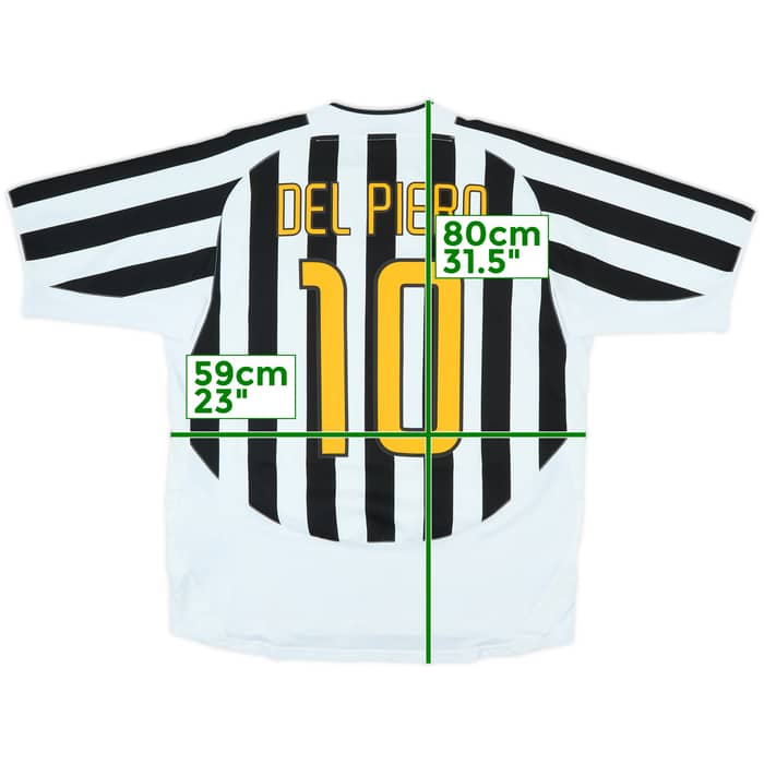 2003-04 Juventus Home Shirt Del Piero #10 - 6/10 - (XL)