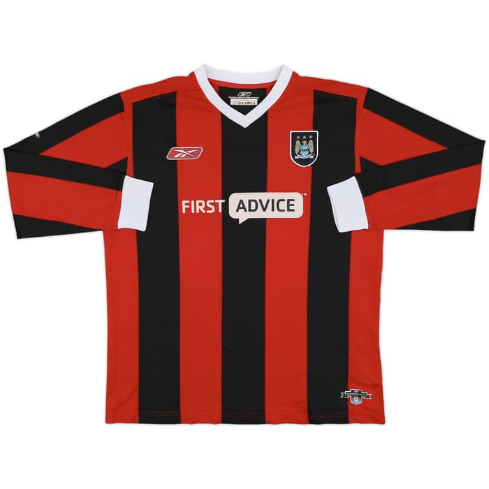 2003-04 Manchester City Away L/S Shirt Anelka #39 - 8/10 - (L)