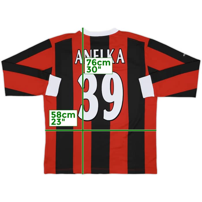 2003-04 Manchester City Away L/S Shirt Anelka #39 - 8/10 - (L)