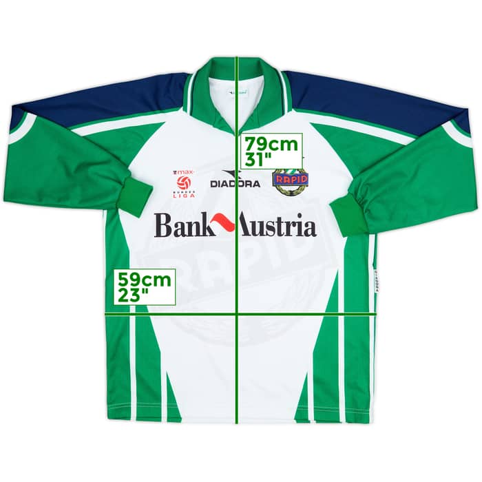 1998-99 Rapid Vienna Home L/S Shirt - 9/10 - (XL)