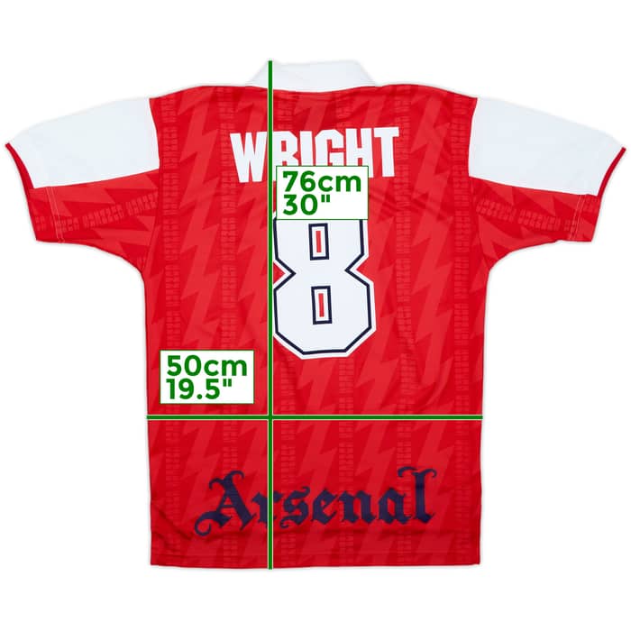 1994-96 Arsenal Home Shirt Wright #8 - 9/10 - (M)
