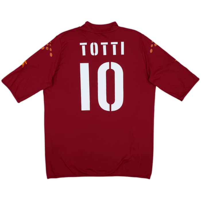 2003-04 Roma Home Shirt Totti #10 - 7/10 - (XL)