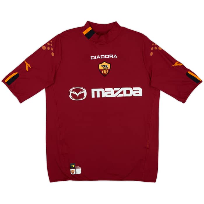 2003-04 Roma Home Shirt Totti #10 - 7/10 - (XL)