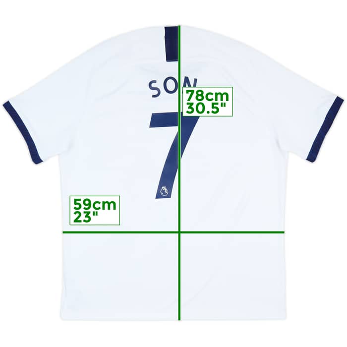 2019-20 Tottenham Home Shirt Son #7 - 9/10 - (XL)
