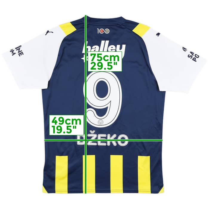 2023-24 Fenerbahce Home Shirt Dzeko #9 - 6/10 - (M)