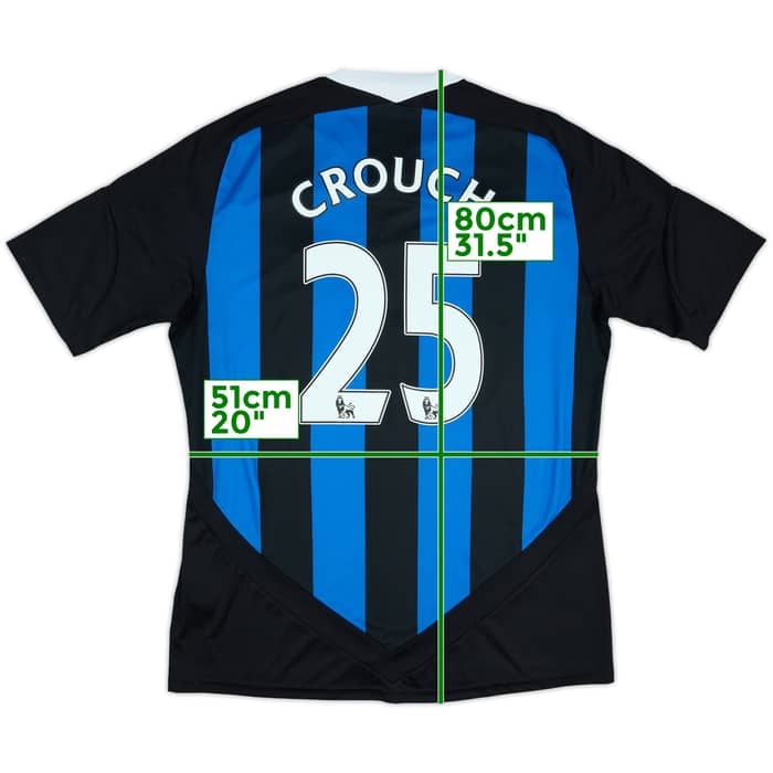 2011-12 Stoke City Away Shirt Crouch #25 - 9/10 - (L)