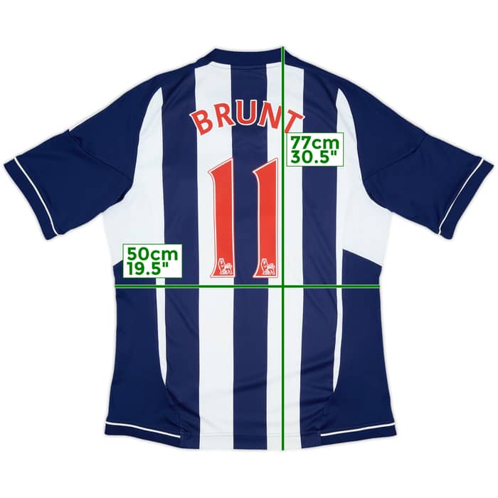 2012-13 West Brom Home Shirt Brunt #11 - 6/10 - (L)