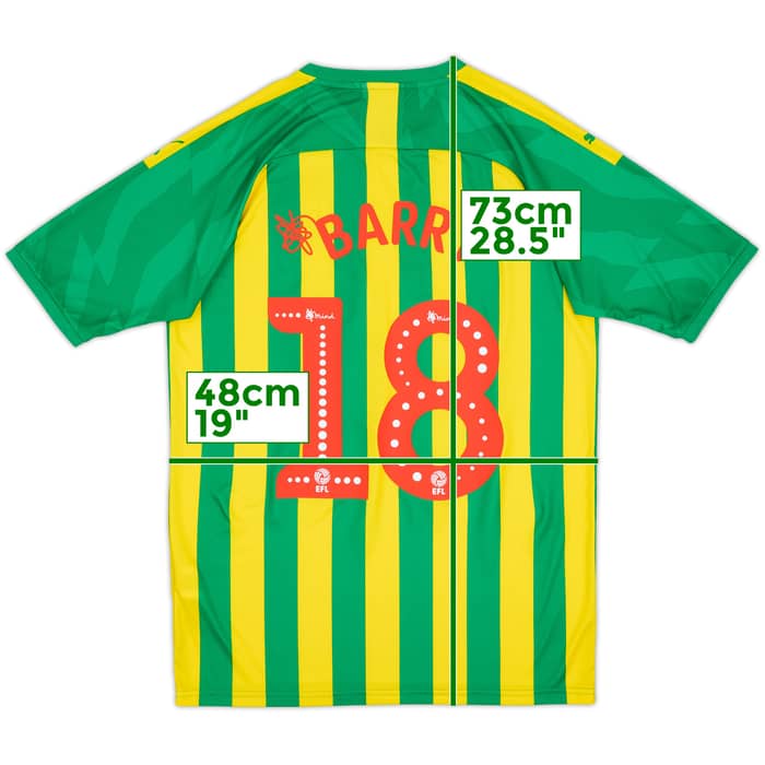 2019-20 West Brom Authentic Away Shirt Barry #18 - 10/10 - (M)