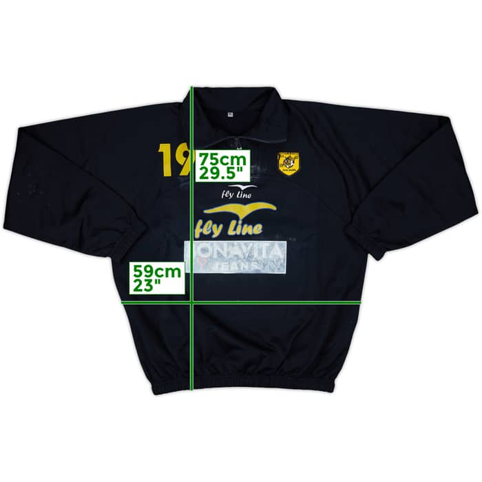 2011-12 Juve Stabia Fly Line Player Issue 1/4 Zip Drill Top #19 - 4/10 - (XL)