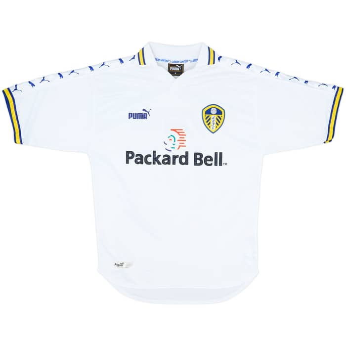 1998-00 Leeds United Home Shirt Radebe #5 - 8/10 - (M)