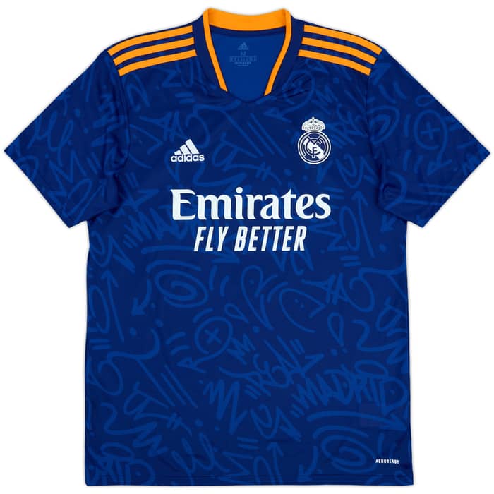 2021-22 Real Madrid Away Shirt Benzema #9 - 9/10 - (M)