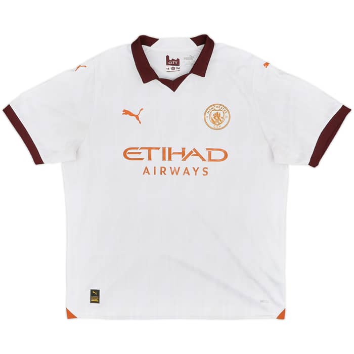 2023-24 Manchester City Away Shirt De Bruyne #17 - 8/10 - (XL)