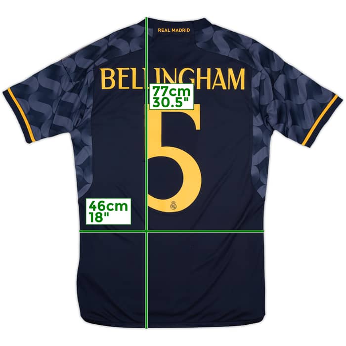2023-24 Real Madrid Away Shirt Bellingham #5 - 10/10 - (S)