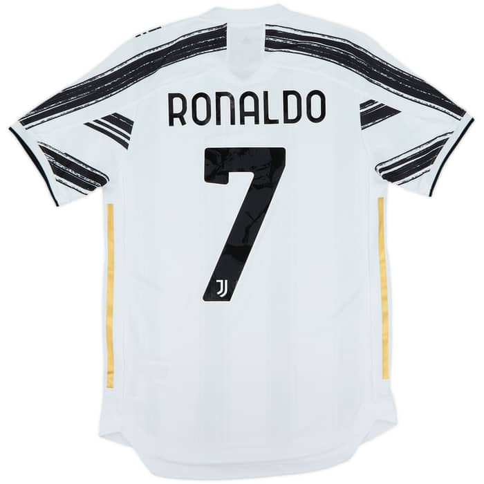 2020-21 Juventus Authentic Home Shirt Ronaldo #7 - 9/10 - (S)