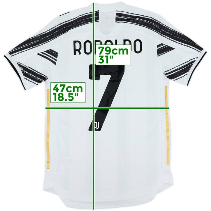 2020-21 Juventus Authentic Home Shirt Ronaldo #7 - 9/10 - (S)