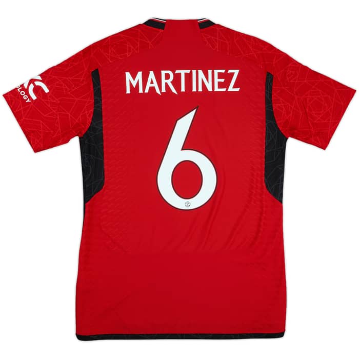 2023-24 Manchester United Authentic Home Shirt Martinez #6 - 10/10 - (M)