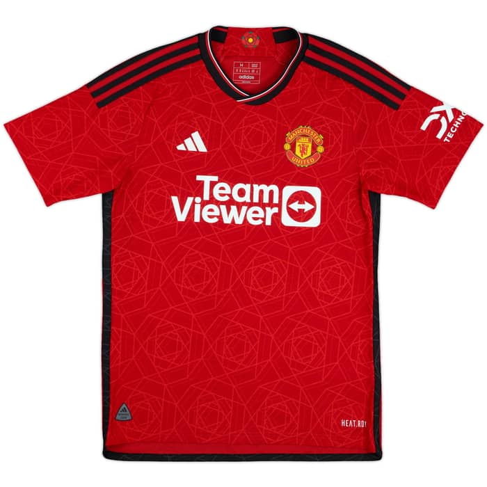 2023-24 Manchester United Authentic Home Shirt Martinez #6 - 10/10 - (M)