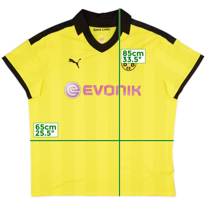 2012-13 Borussia Dortmund Home Shirt - 8/10 - (3XL)