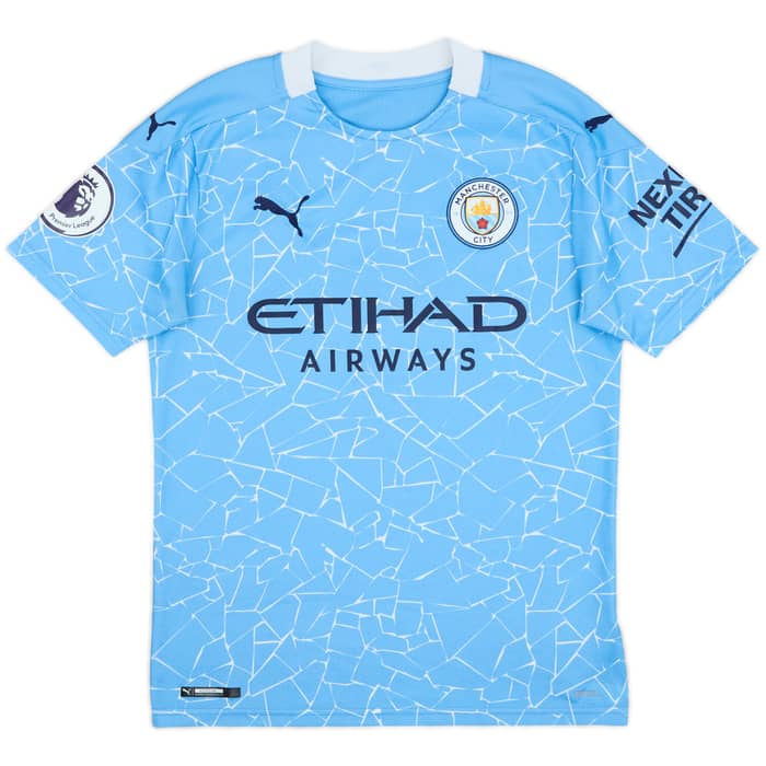 2020-21 Manchester City Home Shirt Sterling #7 - 8/10 - (S)