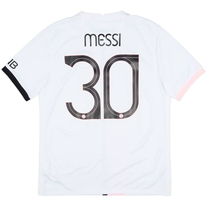 2021-22 Paris Saint-Germain Away Shirt Messi #30 - 8/10 - (L)