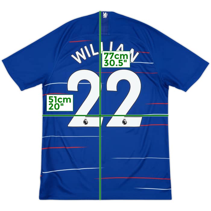2018-19 Chelsea Home Shirt Willian #22 - 9/10 - (M)