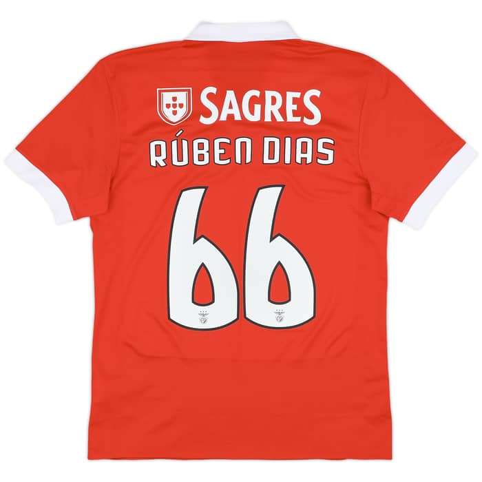2017-18 Benfica Home Shirt Ruben Dias #66 - 10/10 - (M)