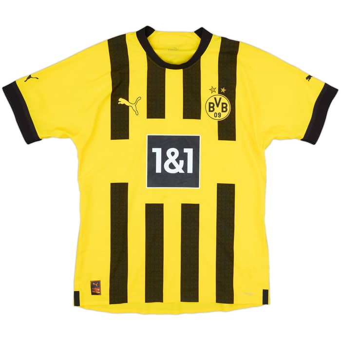 2022-23 Borussia Dortmund Authentic Home Shirt Bellingham #22 - 7/10 - (M)