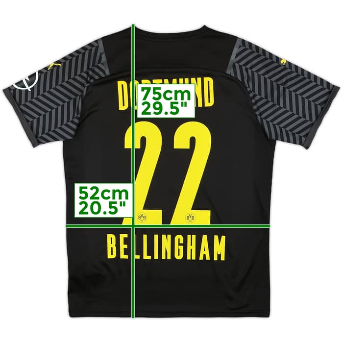 2021-22 Borussia Dortmund Away Shirt Bellingham #22 - 8/10 - (M)
