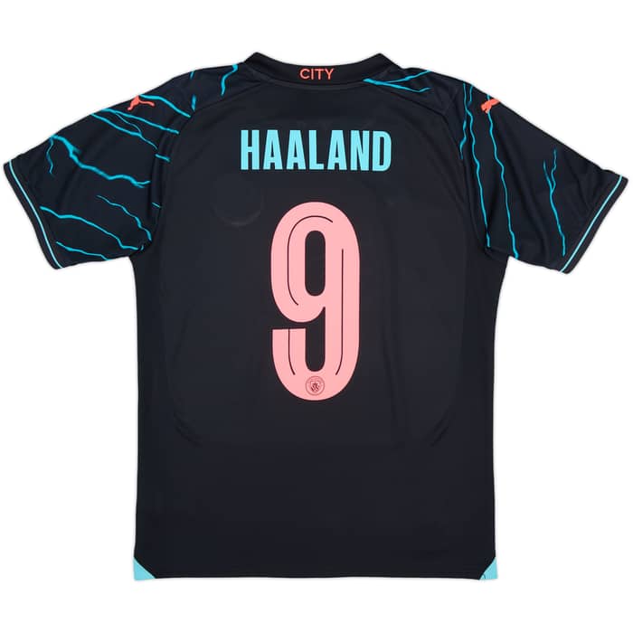 2023-24 Manchester City Third Shirt Haaland #9 - 8/10 - (S)