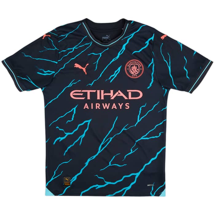 2023-24 Manchester City Third Shirt Haaland #9 - 8/10 - (S)