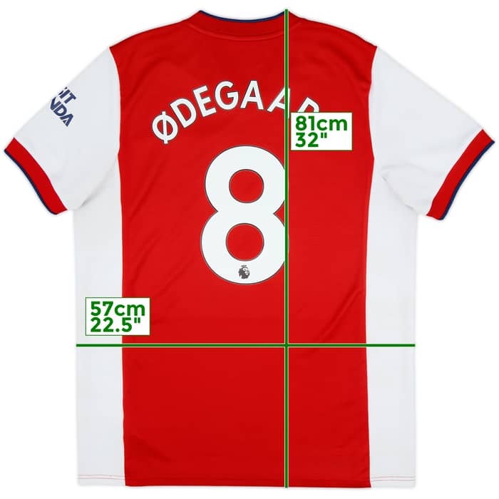 2021-22 Arsenal Home Shirt Odegaard #8 - 6/10 - (XL)