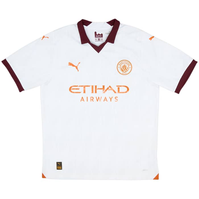 2023-24 Manchester City Away Shirt De Bruyne #17 - 8/10 - (L)