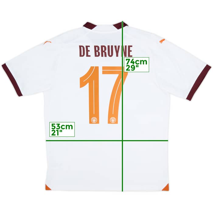 2023-24 Manchester City Away Shirt De Bruyne #17 - 8/10 - (L)
