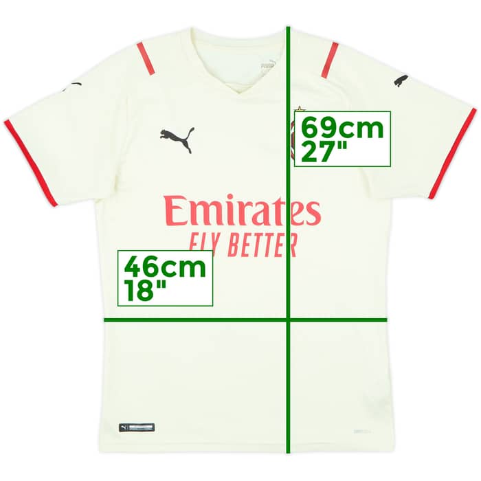 2021-22 AC Milan Away Shirt - 10/10 - (S)