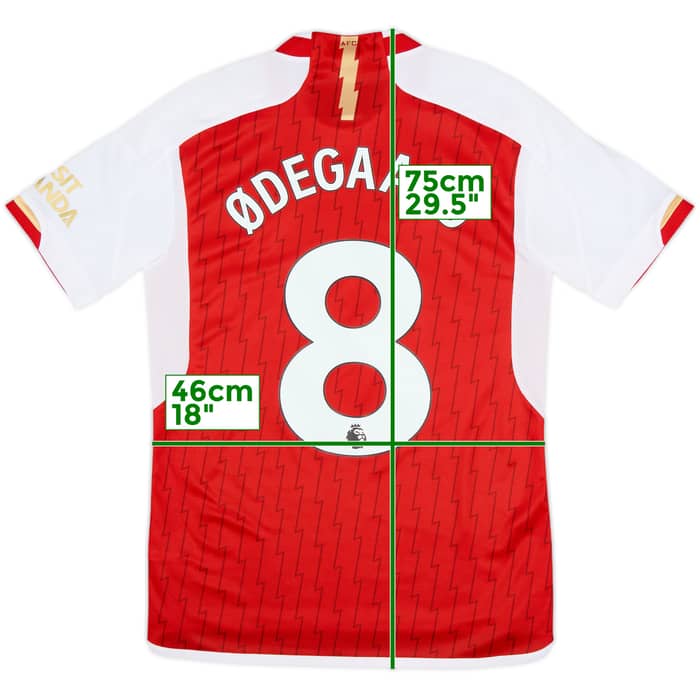 2023-24 Arsenal Home Shirt Odegaard #8 - 10/10 - (S)