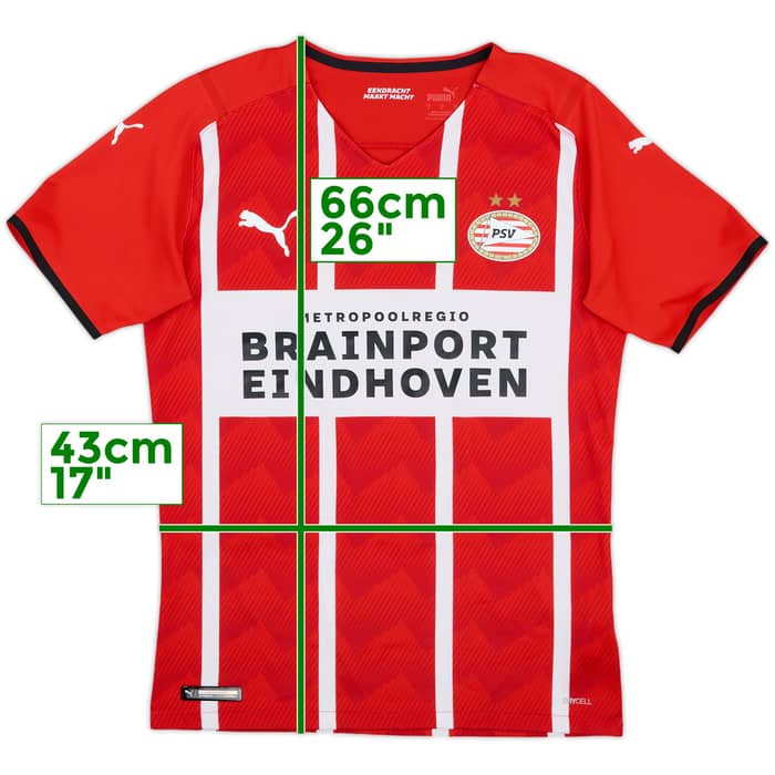 2021-22 PSV Authentic Home Shirt - 9/10 - (S)