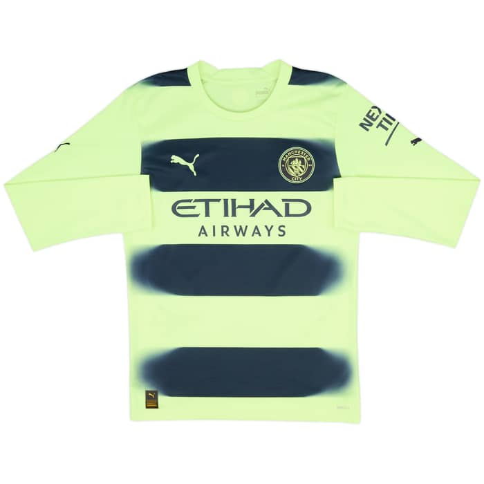 2022-23 Manchester City Third L/S Shirt Haaland #9 - 7/10 - (S)