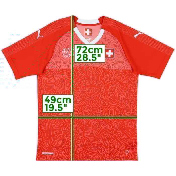 2018-20 Switzerland Home Shirt - 8/10 - (M)