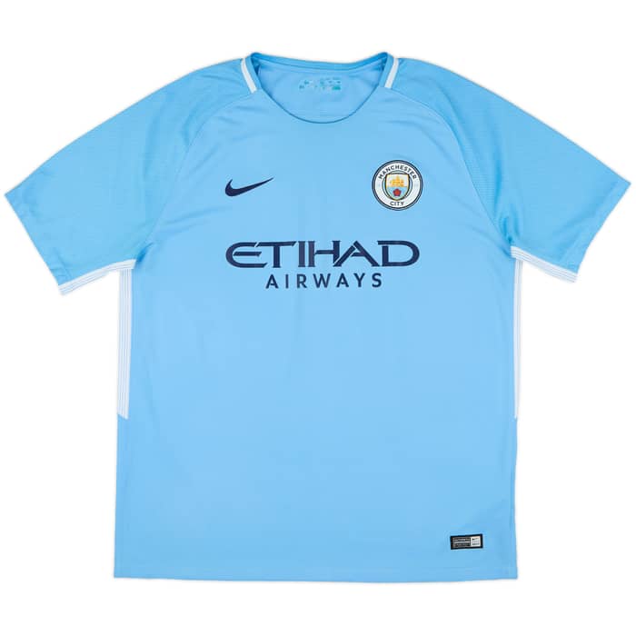 2017-18 Manchester City Home Shirt Silva #21 - 8/10 - (XL)