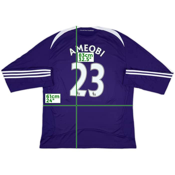 2008-09 Newcastle Away L/S Shirt Ameobi #23 - 8/10 - (XXL)