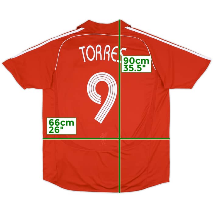 2006-08 Liverpool Home Shirt Torres #9 - 6/10 - (XL)
